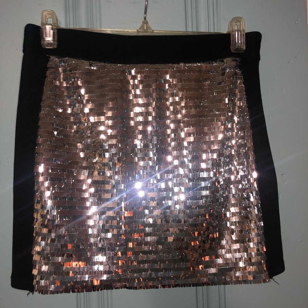 Size 0 - Silver Sequin Skirt